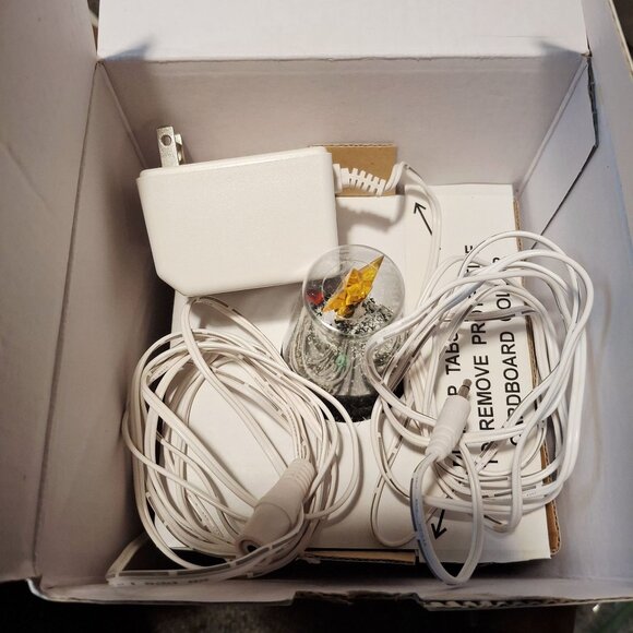 Pre-Lit Miniature Christmas Tree With LED Lights & Snow-Frosted Look 10-Inch Tal - Picture 6 of 8